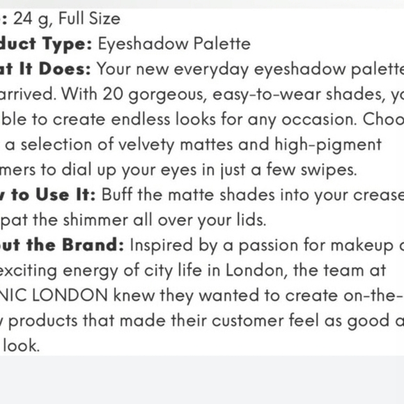 Iconic London Booming And Gleaming Eyeshadow Palette 20 Neutral Shades BNIB - Picture 13 of 16